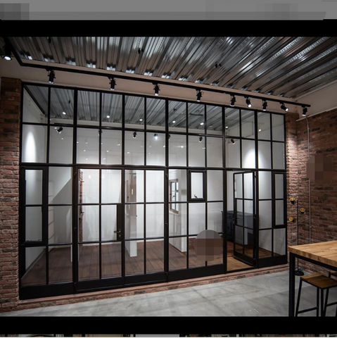 WDMA  modern grill iron design door black metal window 2020 new design window grill design