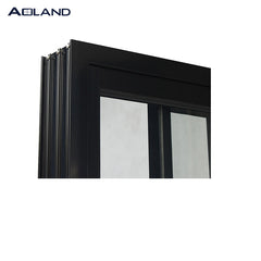 High performance Aluminium glass 3 panel sliding door with as 2047 standard on China WDMA