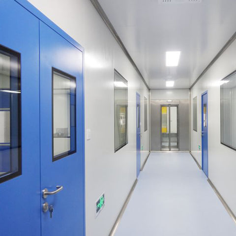 High quality airtight metal access french open clean room doors and windows with frame on China WDMA