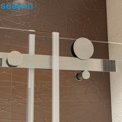 High standard sliding glass shower door hardware handles,shower door sliding rail on China WDMA