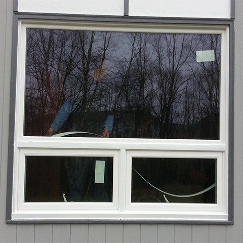 Hurricane impact laminated glass awning window aluminum frame on China WDMA