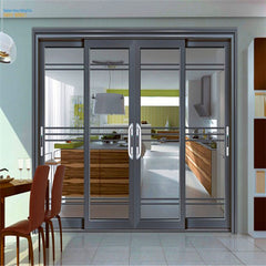 Interior Home Aluminum Exterior Glass Folding Doors Impact Resistance Door Cubicle Sliding Window Screen on China WDMA