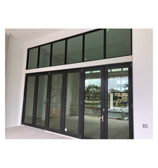 JBD double glazing bi fold door Accordion aluminum glass patio exterior bifold doors on China WDMA