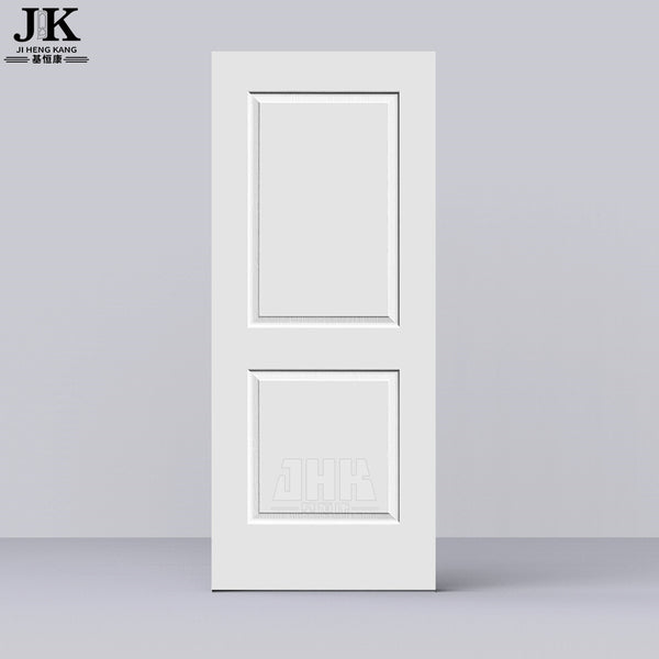 JHK-017 White Primer Wood Grain MDF Wood Door Skin on China WDMA