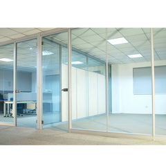 KAHO Tempered Fold Aluminum And Window Entrance Office Glass Door on China WDMA