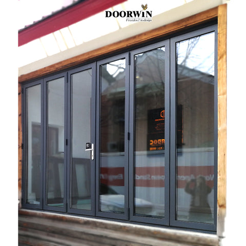 Los Angeles folding patio doors fancy external aluminium doors on China WDMA