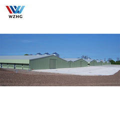 Low cost controlled prefabricated steel poultry farming shed in pakistan on China WDMA