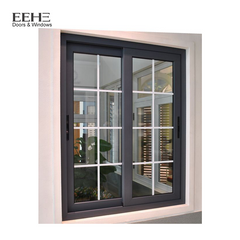 Manufacturer supply simple design aluminum sliding gatehouse window with frame cost on China WDMA