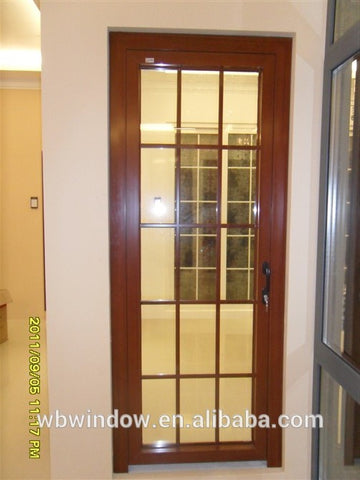 Modern doors design Plastic/Vinyl casement patio doors,swing opening doors with grids,Plastic/Vinyl windows and doors on China WDMA