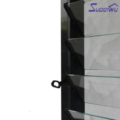 Most popular Aluminium frame cheap price glass louver window on China WDMA