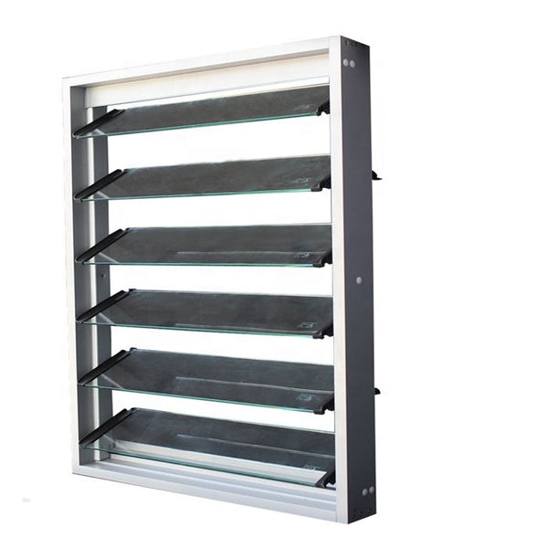 Most popular Aluminium frame cheap price glass louver window on China WDMA