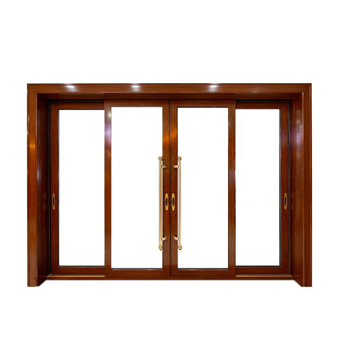 New Arrival Thermal Break Double Triple Glazed glass doors windows Titanium magnesium alloy sliding door for room and patio on China WDMA