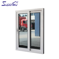 New Design AS2047 Aluminium Frame Sliding Window Double toughened glass window on China WDMA