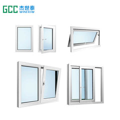 New design Various Size cost price bathroom UPVC windows on China WDMA