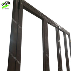 New design picture low cost aluminum frame glass wall double tempered glass sliding window and door price on China WDMA