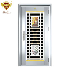 Newest design high quality modern turkey color steel security door JH440 on China WDMA