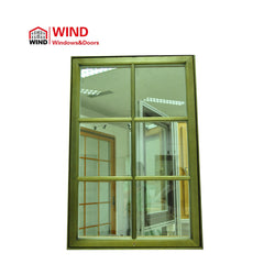 North America Standard Casement Wood Aluminum outward opening swing Window with Crank Operator on China WDMA