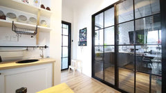 China slidnig door manufacture slim frame aluminium sliding glass door on China WDMA on China WDMA