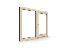Superior quality wood and aluminium frame inward opening window with optional flyscreen for Villa on China WDMA