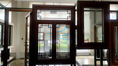 Beautiful Grill Design Inward Open Aluminum Clad Timber Casement Windows on China WDMA