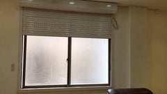 electric rolling up bright white roller shutter window on China WDMA