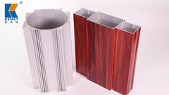 Wood Grain transfer aluminum profile for window and door made by kemet company on China WDMA