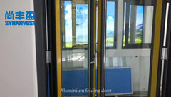 singapore aluminium glass folding balcony window door system on China WDMA