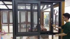 Cheap Storm Aluminum Frame Sliding Glass Roller Window For Sale on China WDMA