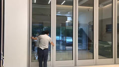 Aluminium Folding Door External Folding Doors Aluminium Concertina Doors on China WDMA