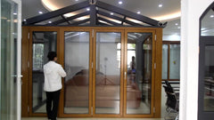 2019 new products heavy folding doors series exterior folding doors soundproof folding door living room on China WDMA