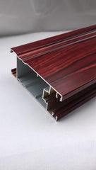 High Quality wood grain aluminium Profiles door details wooden door frame section on China WDMA