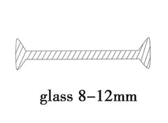 OEM/ODM glass doors and windows connection accessories acrylic I shape seals profile