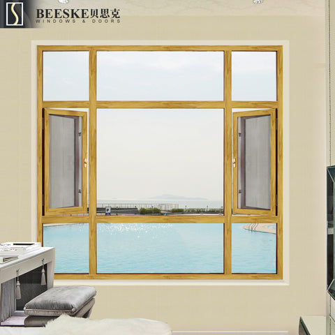 Online shopping residential standard size aluminum frame rainproof glass window on China WDMA