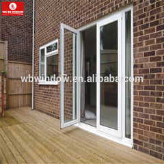 PVC vinyl soundproof glass interior doors french casement patio door on China WDMA