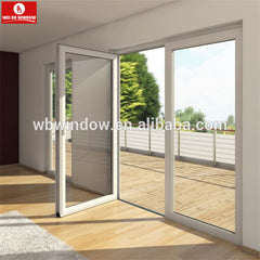 PVC vinyl soundproof glass interior doors french casement patio door on China WDMA