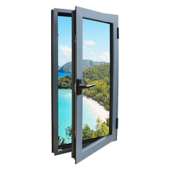 Philippines Price French Aluminum Casement Double Tempered Glass Window on China WDMA