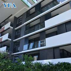 Powder coated black aluminum sliding window shutter on China WDMA