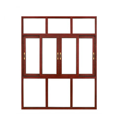 Preferred American style design tempered glass double track aluminium sliding window with customized grill cost on China WDMA