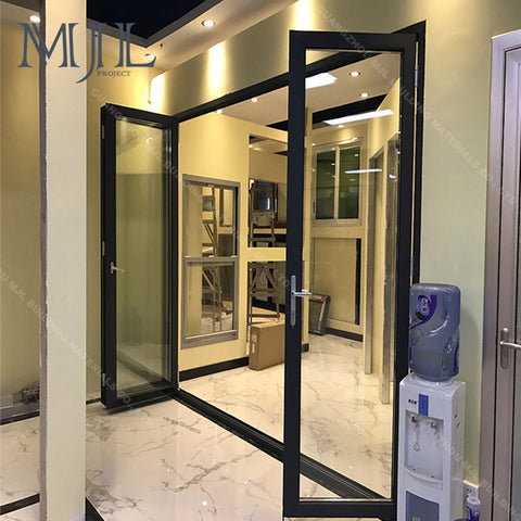 Professional Tempered Glass Interior Aluminum Frame Glass Door and Window for Office, Used Aluminum Commercial Door Folding on China WDMA