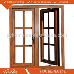 Protection film on aluminum profiles casement windows with bar on China WDMA