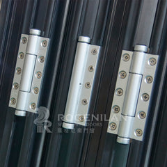 ROGENILAN 75# foshan bifold patio doors alum sliding accordion doors aluminium folding door on China WDMA