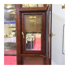 Residential aluminium toughened glass double casement window manufacturers on China WDMA