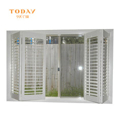 Retro aluminum interior bi-fold window shutters on China WDMA