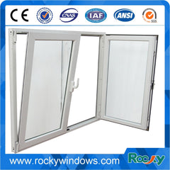 Rocky energy saving tilt-turn aluminum or upvc windows on China WDMA