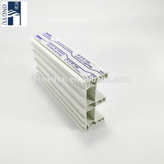 Single Glass 80 Series 65 Best Wood Grain Thermal Insulation 60mm Width White Color Superior Lg Upvc Window Profile