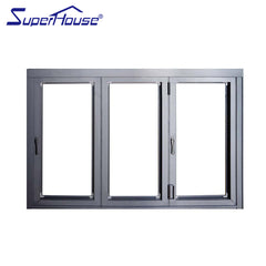 Sliding Open Style window Aluminum Alloy Frame Material fold windows