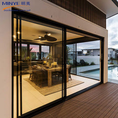 Sliding glass door with electric blinds and lift and slide door on China WDMA