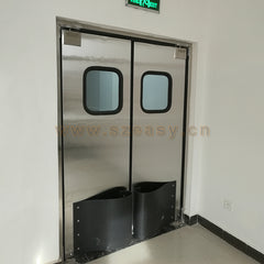 Stainless steel double action swinging traffic doors for commercial kitchens on China WDMA