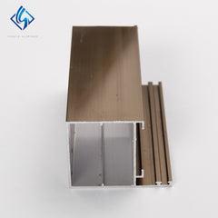 Standard Commercial Brown Aluminium Window Frame Sizes Design on China WDMA