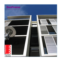 Sun Frame OEM Aluminum Exterior Shutter Louvered Windows Aluminum Window Louver Price on China WDMA